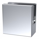Hudson Reed Wetroom Shower Screen Retainer Support Foot & Wall Bracket - Polished Chrome