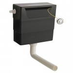 Nuie Universal Access Concealed Cistern with Chrome Push Button