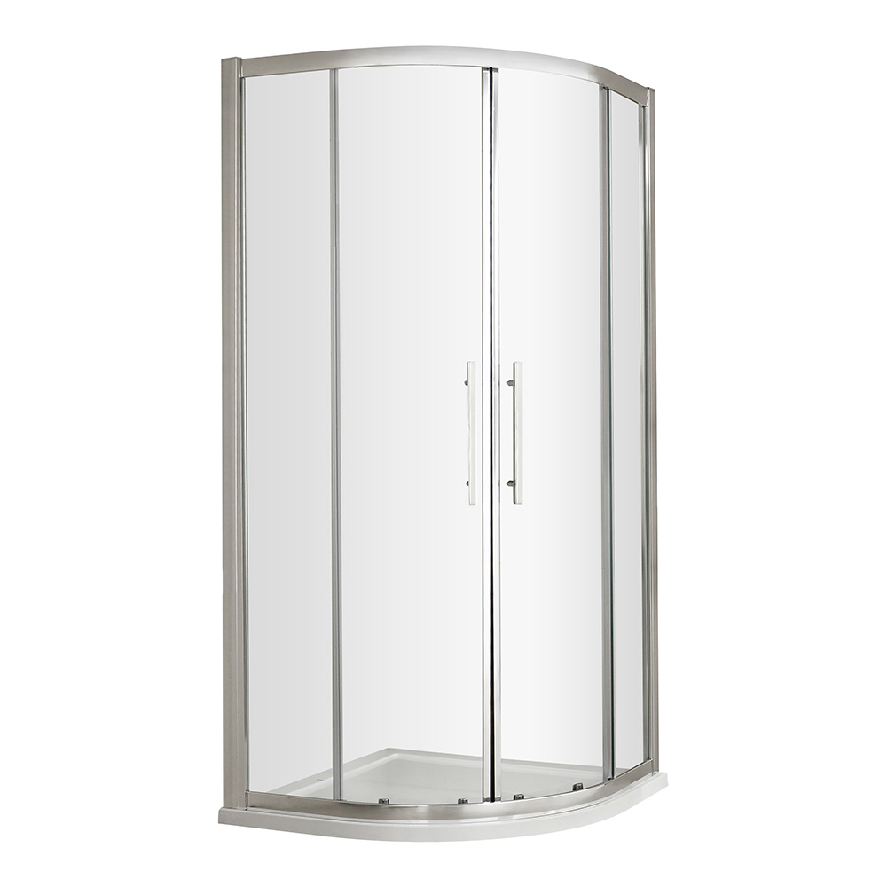 Hudson Reed Apex Quadrant Shower Enclosure with Chrome Profile & T-Bar ...