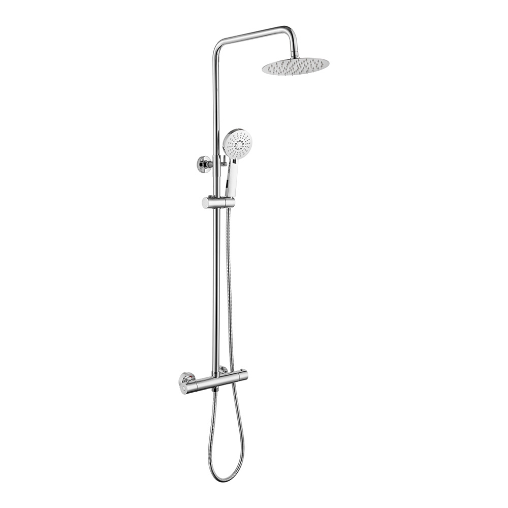Mayfair Thermostatic Bar Mixer Valve Telescopic Rigid Riser Shower