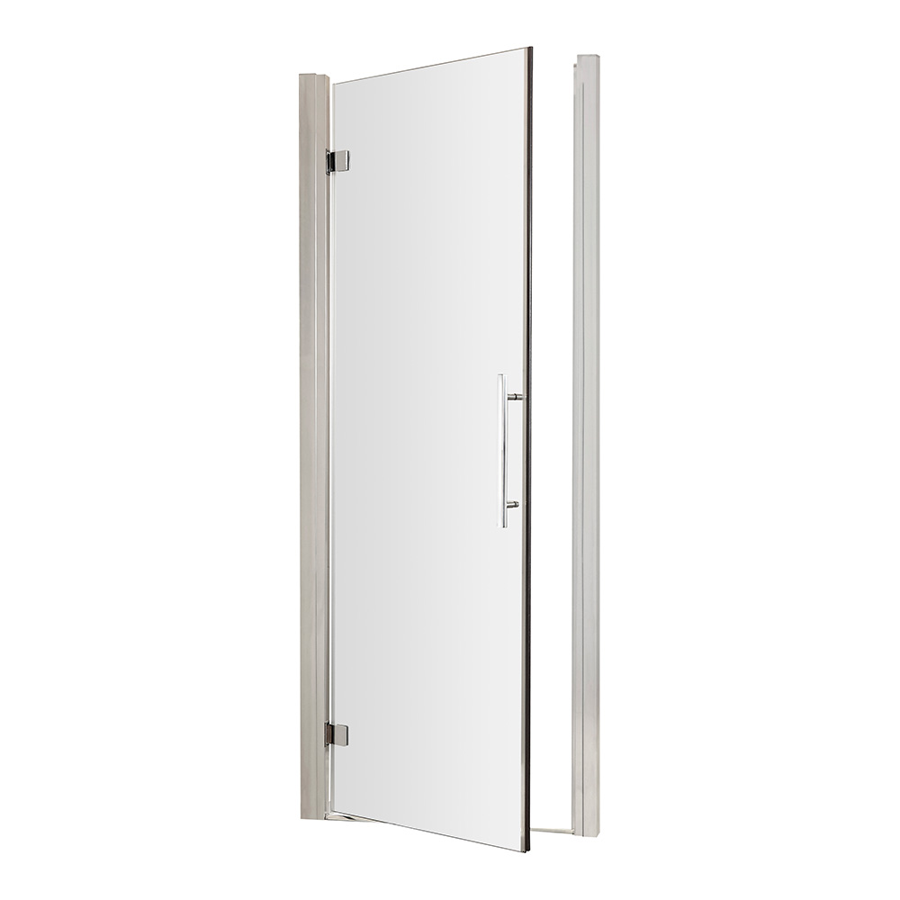 Hudson Reed Apex Hinged Shower Door with Chrome Profile 760mm W x ...