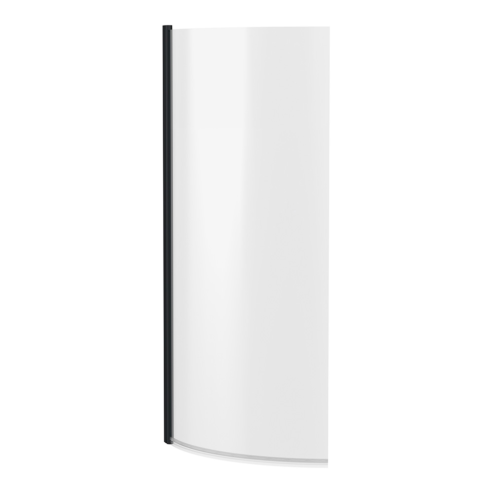 Nuie Pacific P-Shaped Bath Screen 1400mm H x 700mm W - 6mm Glass ...
